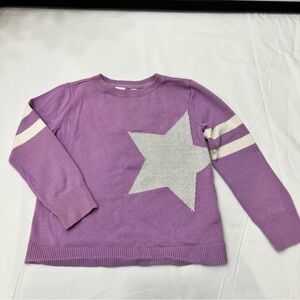 GAP Girls Lavender Sweater with White Star